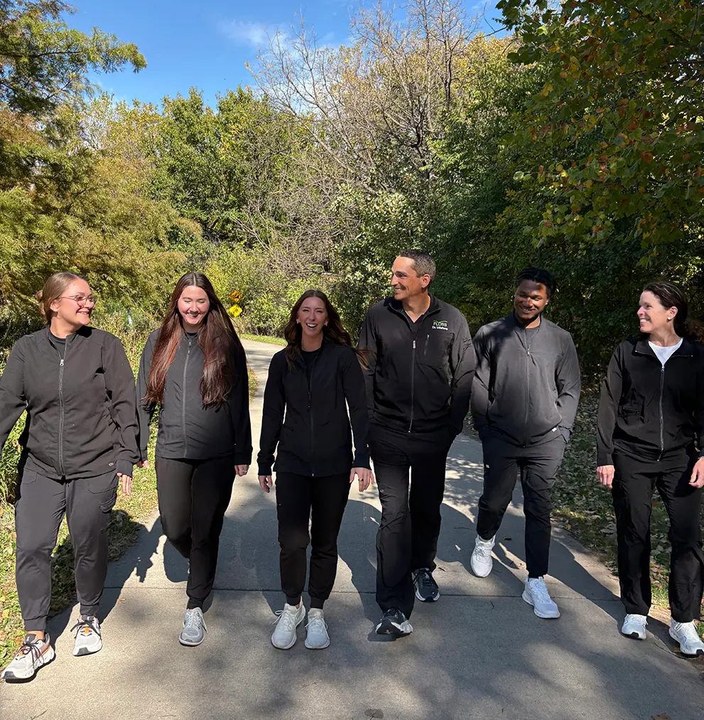 Our team out on a walk together